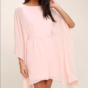 Lulus Heavenly Being Blush Pink Kaftan Dress